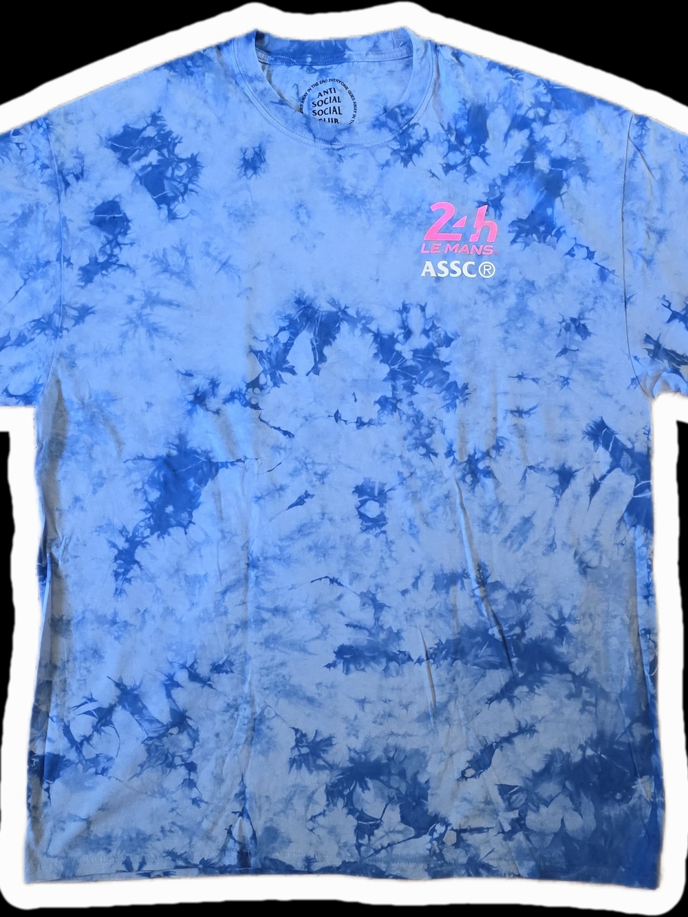 Anti Social Social Club 24h Le Mans Blue Tie-Dye Tee Shirt